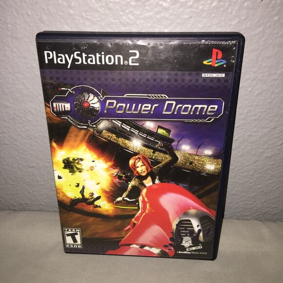 Ps2 Cib Power Drome Video Game Zenimax Studios Future Bike Racing *Tested Used - Picture 1 of 10